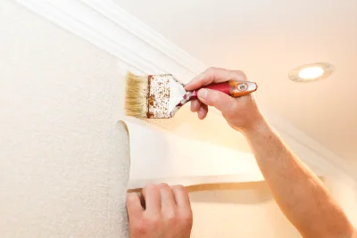 Pose de papier peint à Camlez — revêtements muraux et toiles de verre